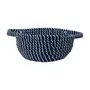 CESTO COM ALÇA 15 CM X 45 CM X 34 CM ANGRA - AZUL/ FIBRA CLARA - Foto 1