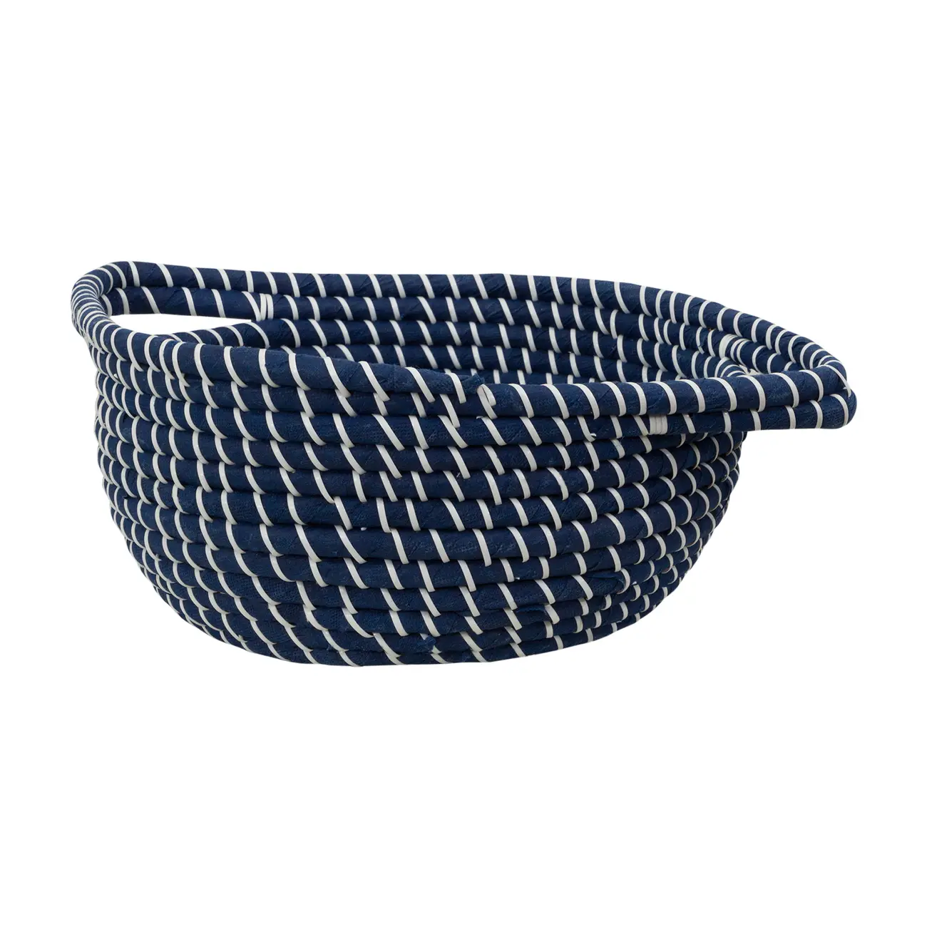 CESTO COM ALÇA 15 CM X 45 CM X 34 CM ANGRA - AZUL/ FIBRA CLARA - Foto 2