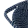 CESTO COM ALÇA 15 CM X 45 CM X 34 CM ANGRA - AZUL/ FIBRA CLARA - Foto 4