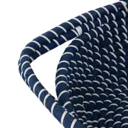 CESTO COM ALÇA 15 CM X 45 CM X 34 CM ANGRA - AZUL/ FIBRA CLARA - Foto 4