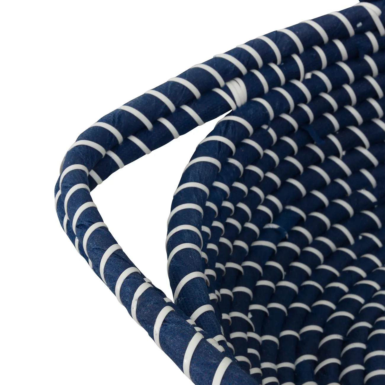 CESTO COM ALÇA 15 CM X 45 CM X 34 CM ANGRA - AZUL/ FIBRA CLARA - Foto 4