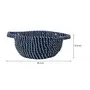 CESTO COM ALÇA 15 CM X 45 CM X 34 CM ANGRA - AZUL/ FIBRA CLARA - Foto 8