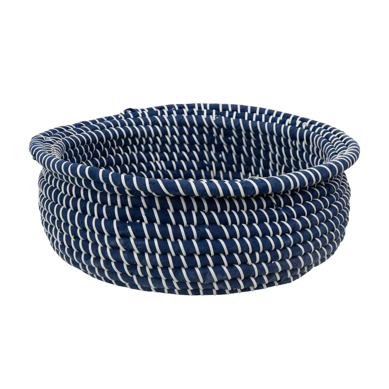 CESTO 15 CM X 39 CM X 39 CM ANGRA - AZUL/ FIBRA CLARA - Foto 1