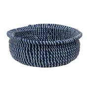 CESTO 15 CM X 39 CM X 39 CM ANGRA - AZUL/ FIBRA CLARA - Foto 1