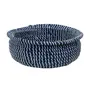 CESTO 15 CM X 39 CM X 39 CM ANGRA - AZUL/ FIBRA CLARA - Foto 1
