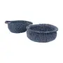 CESTO 15 CM X 39 CM X 39 CM ANGRA - AZUL/ FIBRA CLARA - Foto 3