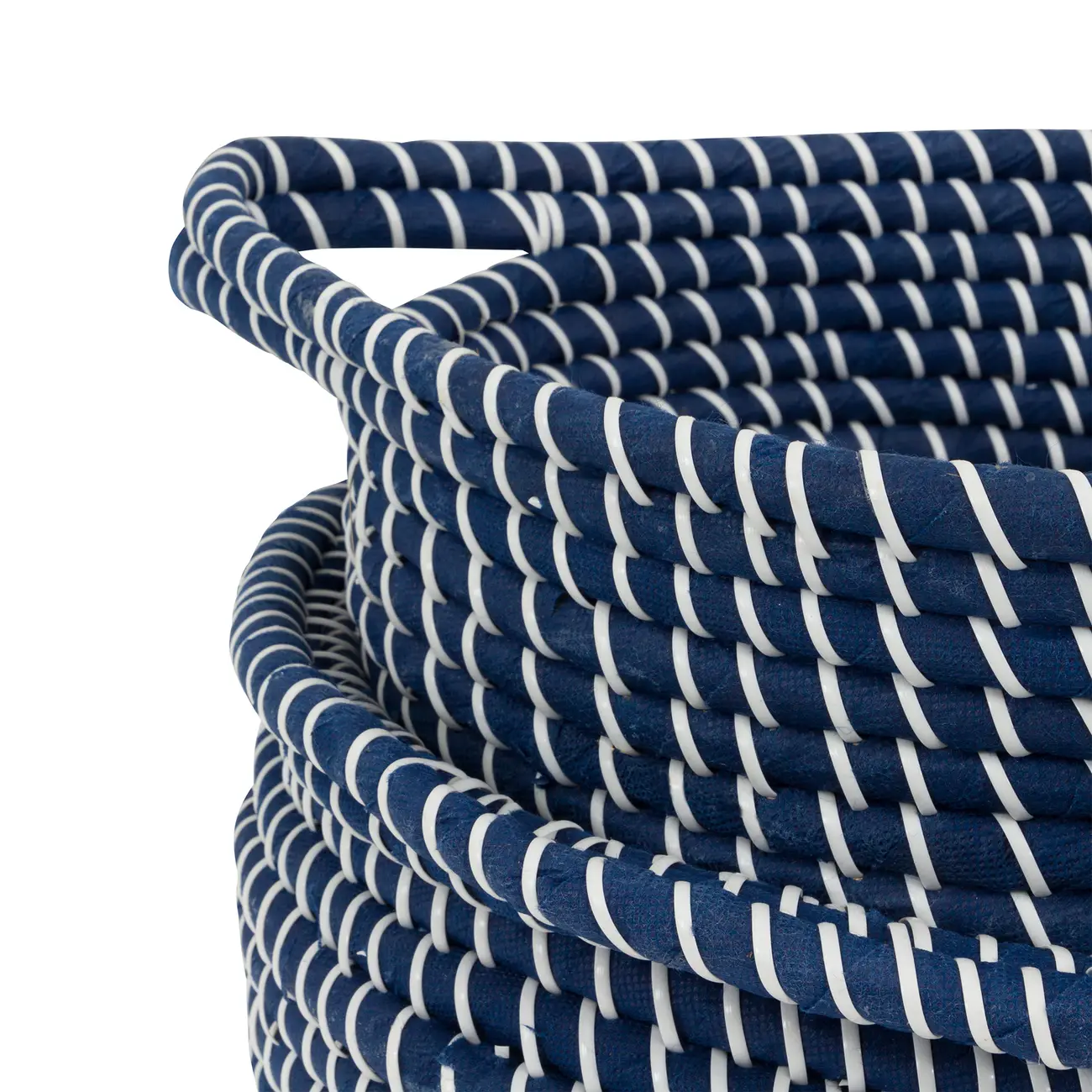 CESTO 15 CM X 39 CM X 39 CM ANGRA - AZUL/ FIBRA CLARA - Foto 5