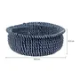 CESTO 15 CM X 39 CM X 39 CM ANGRA - AZUL/ FIBRA CLARA - Foto 6
