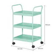 CARRINHO 51 CM X 33 CM OLLE - SORBET DE MENTA - Foto 6