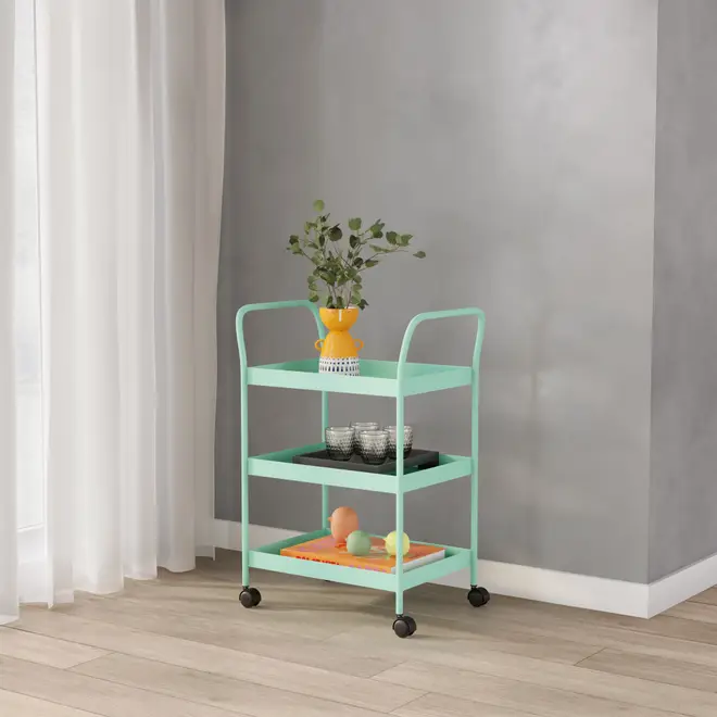 CARRINHO 51 CM X 33 CM OLLE - SORBET DE MENTA - Foto 7