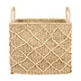 CESTO COM ALÇA 26 CM X 28 CM X 32 CM KAHALA - FIBRA NATURAL - Foto 1