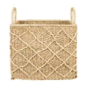 CESTO COM ALÇA 26 CM X 28 CM X 32 CM KAHALA - FIBRA NATURAL - Foto 1