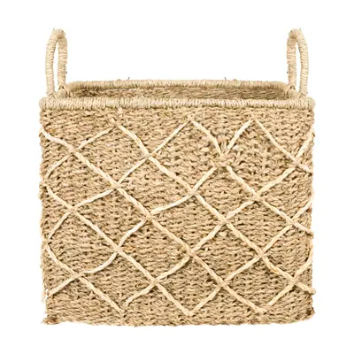 CESTO COM ALÇA 26 CM X 28 CM X 32 CM KAHALA