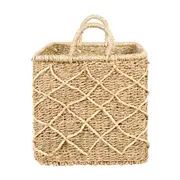 CESTO COM ALÇA 26 CM X 28 CM X 32 CM KAHALA - FIBRA NATURAL - Foto 3