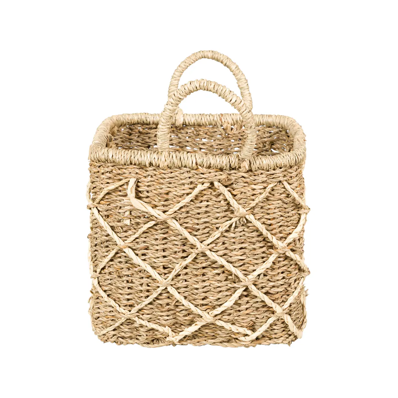 CESTO COM ALÇA 20 CM X 23 CM X 23 CM KAHALA - FIBRA NATURAL - Foto 3