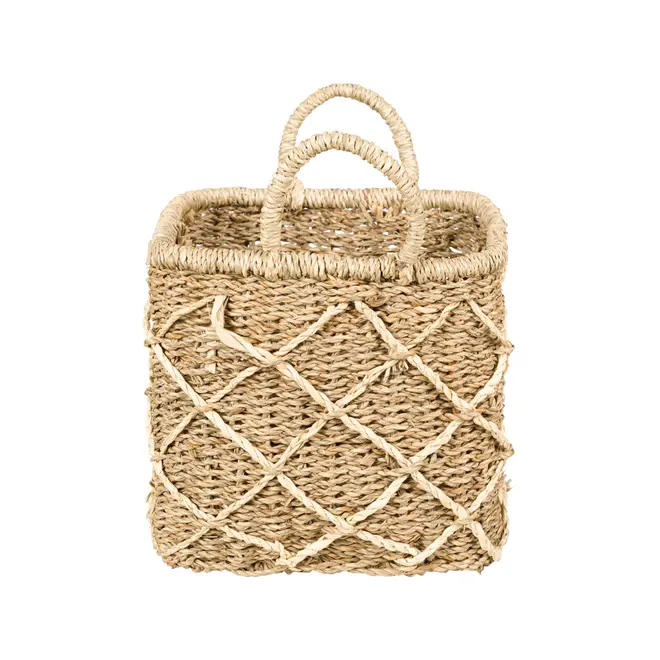 CESTO COM ALÇA 20 CM X 23 CM X 23 CM KAHALA - FIBRA NATURAL - Foto 3