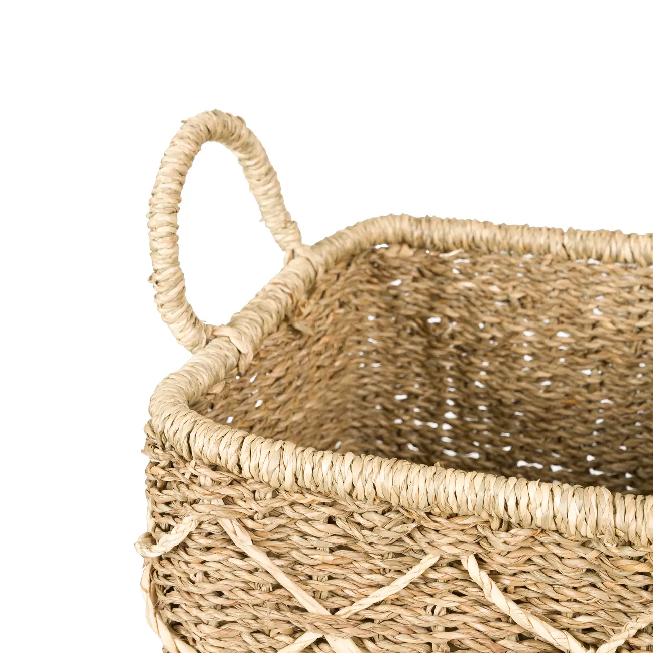 CESTO COM ALÇA 20 CM X 23 CM X 23 CM KAHALA - FIBRA NATURAL - Foto 4