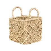 CESTO COM ALÇA 18 CM X 20 CM X 20 CM KAHALA - FIBRA NATURAL - Foto 2