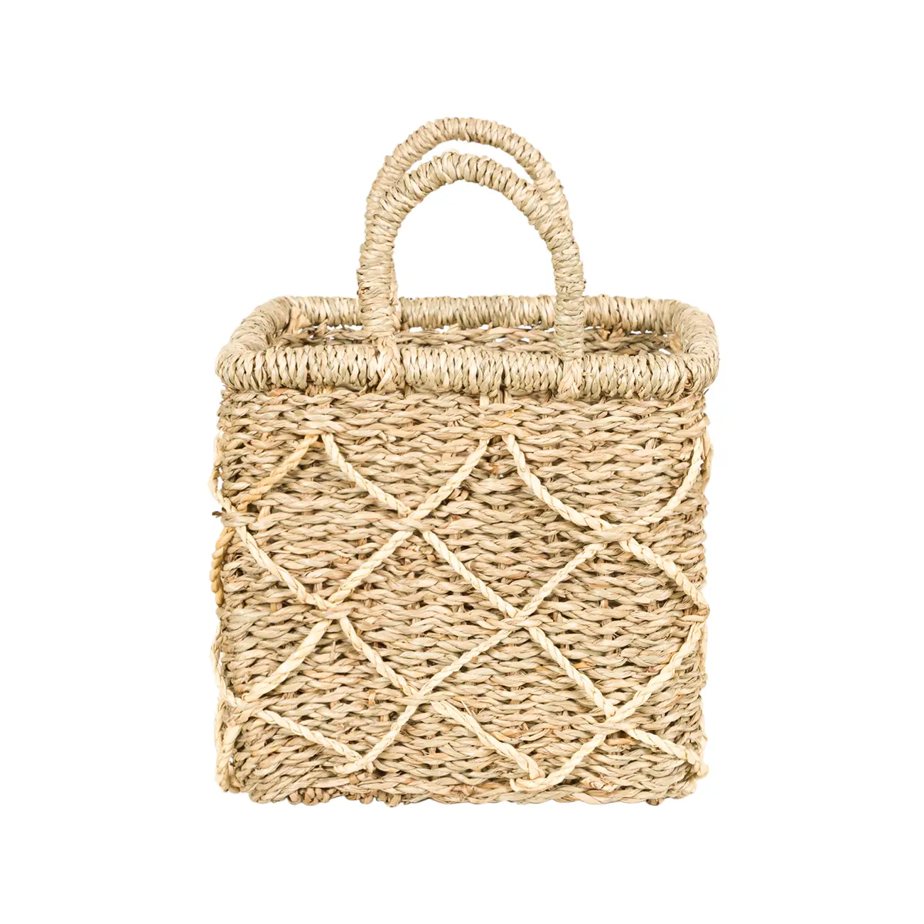 CESTO COM ALÇA 18 CM X 20 CM X 20 CM KAHALA - FIBRA NATURAL - Foto 3