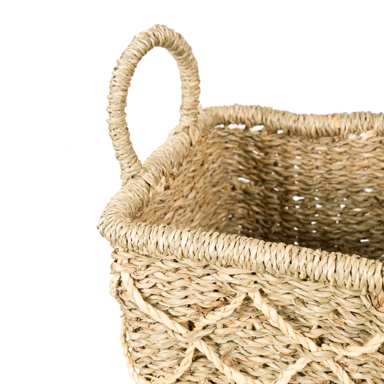 CESTO COM ALÇA 18 CM X 20 CM X 20 CM KAHALA - FIBRA NATURAL - Foto 4