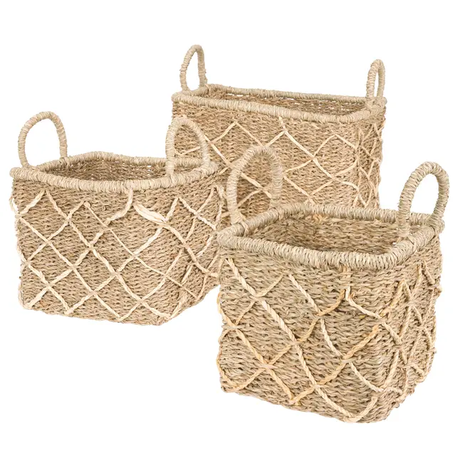 CESTO COM ALÇA 18 CM X 20 CM X 20 CM KAHALA - FIBRA NATURAL - Foto 5