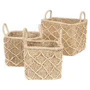 CESTO COM ALÇA 18 CM X 20 CM X 20 CM KAHALA - FIBRA NATURAL - Foto 6