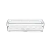 ORGANIZADOR PORTA-OVOS COM TAMPA PRACTICAL FRIDGE - INCOLOR/BRANCO - Foto 1