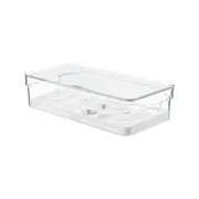 ORGANIZADOR PORTA-OVOS COM TAMPA PRACTICAL FRIDGE - INCOLOR/BRANCO - Foto 2