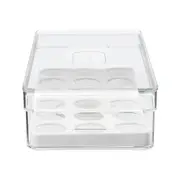 ORGANIZADOR PORTA-OVOS COM TAMPA PRACTICAL FRIDGE - INCOLOR/BRANCO - Foto 3