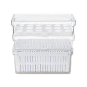 ORGANIZADOR PORTA-OVOS COM TAMPA PRACTICAL FRIDGE - INCOLOR/BRANCO - Foto 5