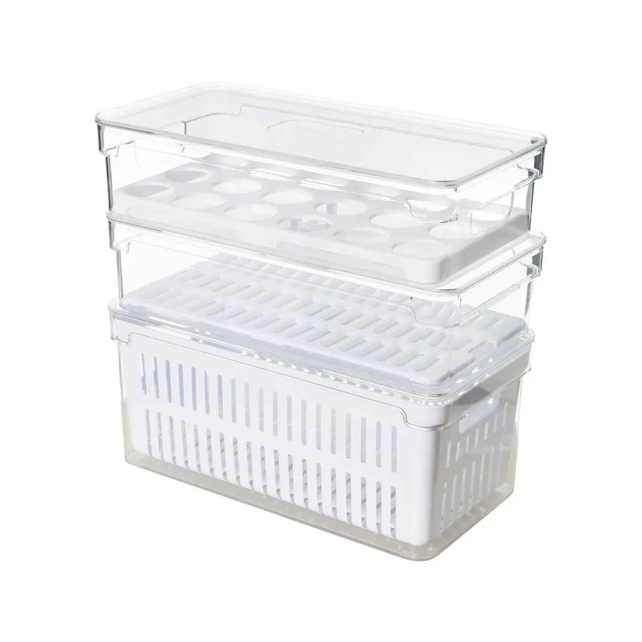 ORGANIZADOR PORTA-OVOS COM TAMPA PRACTICAL FRIDGE - INCOLOR/BRANCO - Foto 6