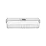 ORGANIZADOR COM TAMPA 30 CM X 15 CM PRACTICAL FRIDGE - INCOLOR/BRANCO - Foto 1