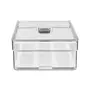 ORGANIZADOR COM TAMPA 30 CM X 15 CM PRACTICAL FRIDGE - INCOLOR/BRANCO - Foto 3