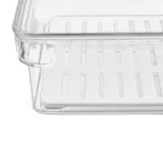 ORGANIZADOR COM TAMPA 30 CM X 15 CM PRACTICAL FRIDGE - INCOLOR/BRANCO - Foto 5