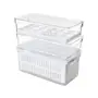 ORGANIZADOR COM TAMPA 30 CM X 15 CM PRACTICAL FRIDGE - INCOLOR/BRANCO - Foto 8