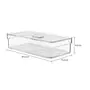 ORGANIZADOR COM TAMPA 30 CM X 15 CM PRACTICAL FRIDGE - INCOLOR/BRANCO - Foto 9