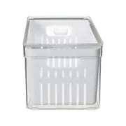 CESTO ORGANIZADOR COM TAMPA PRACTICAL FRIDGE - INCOLOR/BRANCO - Foto 3