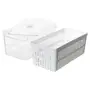 CESTO ORGANIZADOR COM TAMPA PRACTICAL FRIDGE - INCOLOR/BRANCO - Foto 5