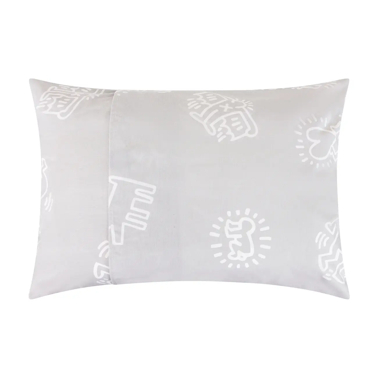 FRONHA 50 CMX 70 CM KEITH HARING SYMBOLS - CINZA/BRANCO - Foto 2