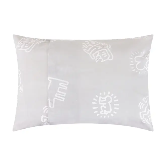 FRONHA 50 CMX 70 CM KEITH HARING SYMBOLS - CINZA/BRANCO - Foto 2