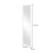 ESPELHO 47 CM X 1, 57 M VISUAL - BRANCO - Foto 9