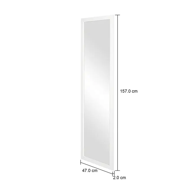 ESPELHO 47 CM X 1, 57 M VISUAL - BRANCO - Foto 9
