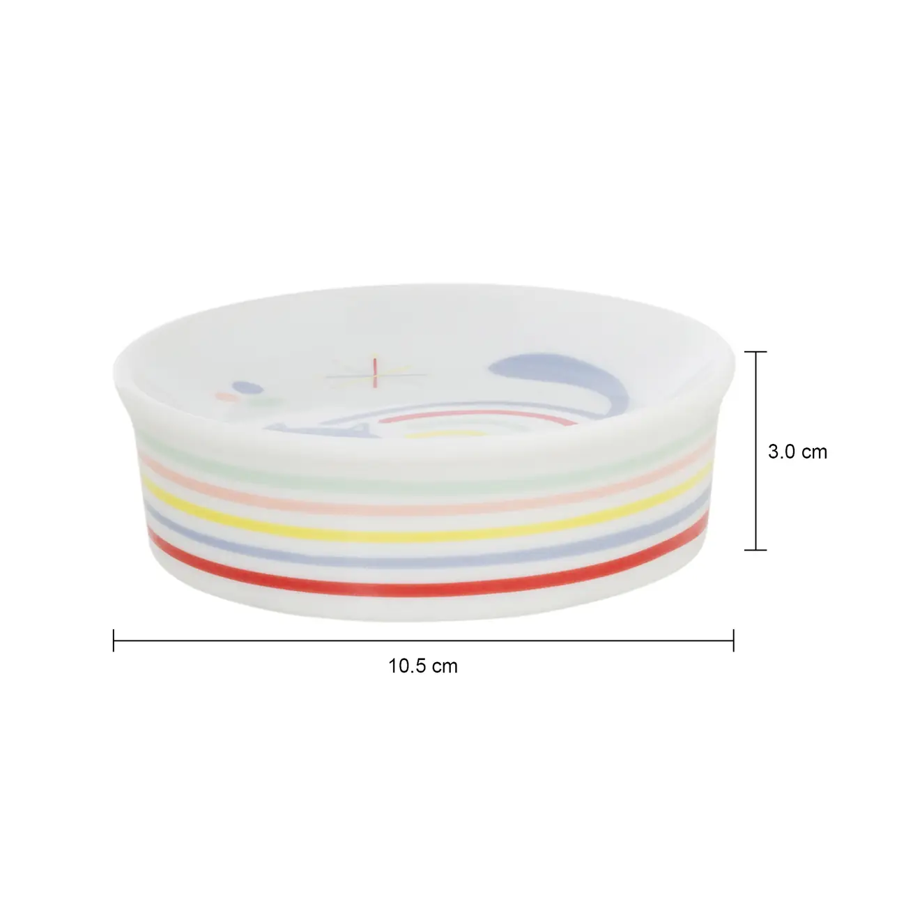 SABONETEIRA ARCA-ÍRIS - BRANCO/CORES CALEIDOCOLOR - Foto 4