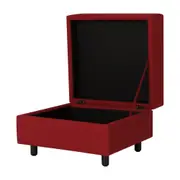 PUFF/BAÚ MUY - MESCLA VERMELHO - Foto 2