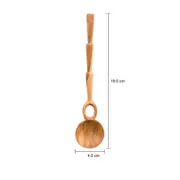 COLHER DECORATIVA 19 CM GOIVAS LUPA - MADEIRA - Foto 5