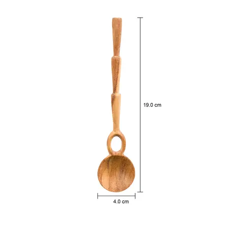 Imagem com medidas do produto COLHER DECORATIVA 19 CM GOIVAS LUPA