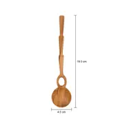 COLHER DECORATIVA 19 CM GOIVAS LUPA - MADEIRA - Foto 6