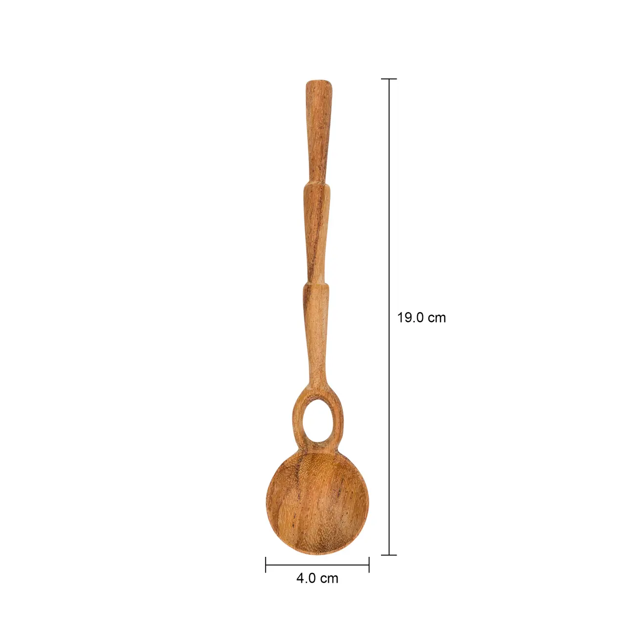 COLHER DECORATIVA 19 CM GOIVAS LUPA - MADEIRA - Foto 6