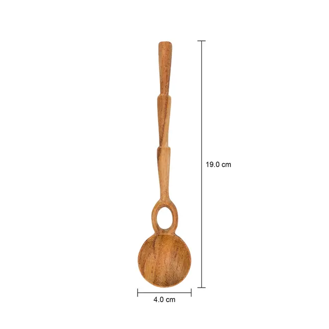 COLHER DECORATIVA 19 CM GOIVAS LUPA - MADEIRA - Foto 6