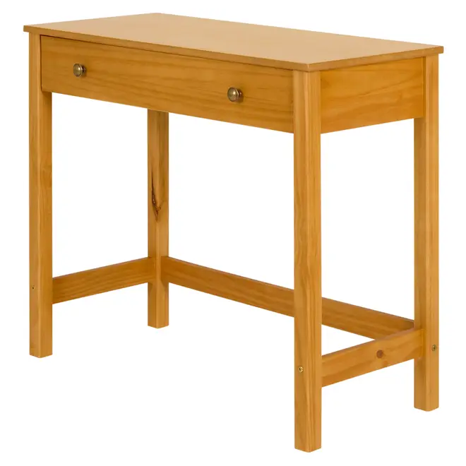 HALQ OFFICE I MESA 1 GAVETA 90 CM X 40 CM - AMÊNDOA - Foto 2